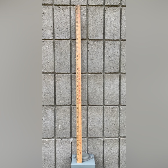 Mid Century Vintage Consumers Bldg Supply Ishpeming Michigan Wooden Yardstick - Picture 5 of 16
